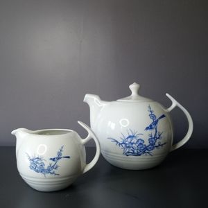 Porcelain China Tea Pot Set
